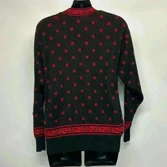 1970s 80s sweater V-neck size small - Picture 4 of 5